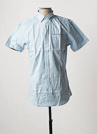 Chemise manches courtes imprimé fantaisie bleu JACK & JONES homme