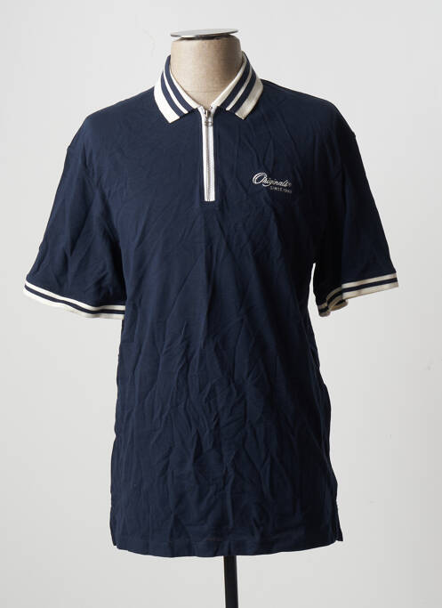 Polo bleu JACK & JONES pour homme