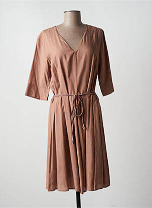 Robe courte manches courtes manches courtes marron CREAM femme