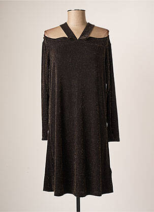 Robe mi-longue manches longues manches longues noir CREAM femme