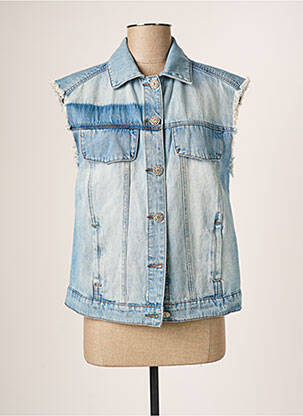 Veste en jean fermeture boutonnée sur le devant bleu CREAM femme