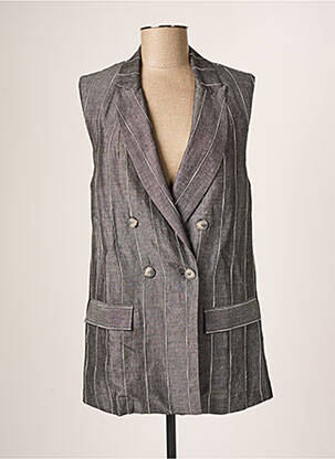 Blazer poches gris LAUREN VIDAL femme