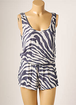 Combishort sans manche sans manche bleu JUVIA femme