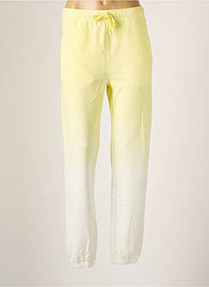Jogging stretch taille normale jaune JUVIA femme