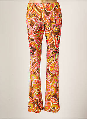 Pantalon flare stretch taille normale orange LOLA CASADEMUNT femme