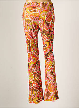 Pantalon flare stretch taille normale orange LOLA CASADEMUNT femme
