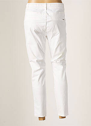 Pantalon 7/8 tissage popeline taille normale blanc CREAM femme