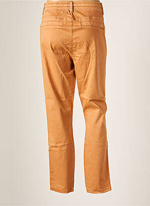Pantalon 7/8 tissage popeline taille normale orange CREAM femme