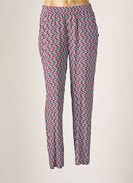 Pantalon droit tissage popeline taille normale rose FREEMAN T.PORTER femme