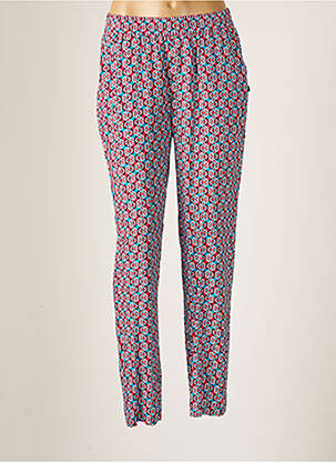 Pantalon droit tissage popeline taille normale rose FREEMAN T.PORTER femme