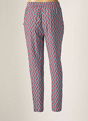Pantalon droit tissage popeline taille normale rose FREEMAN T.PORTER femme