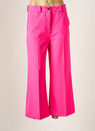 Pantalon 7/8 fermeture zippée sous rabat boutonné taille normale rose LOLA CASADEMUNT femme