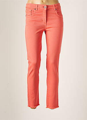 Jeans coupe slim slim taille normale orange LAUREN VIDAL femme