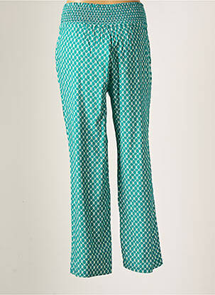 Pantalon large poches taille haute vert CREAM femme