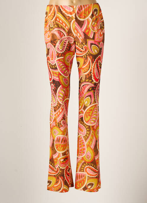 Pantalon flare stretch taille normale orange LOLA CASADEMUNT femme