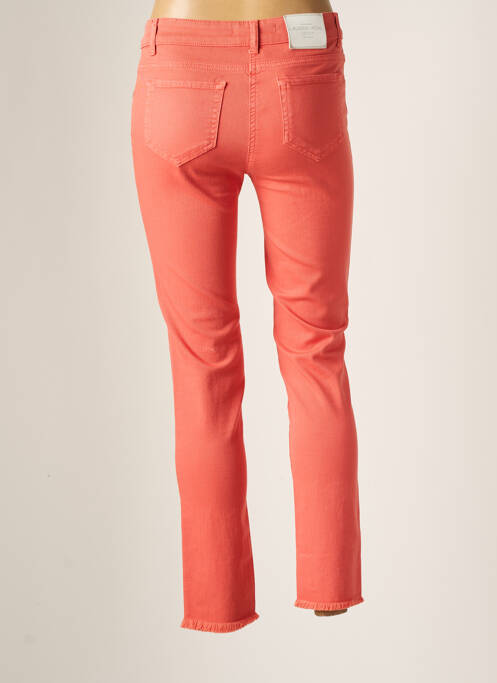 Jeans coupe slim orange LAUREN VIDAL pour femme