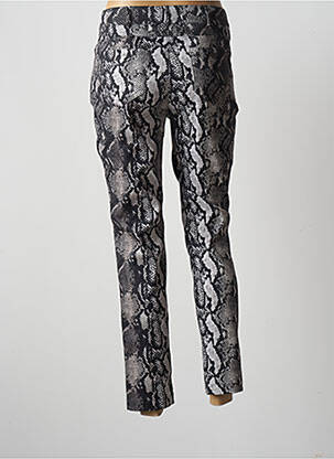 Pantalon slim tissage popeline taille normale beige LAUREN VIDAL femme