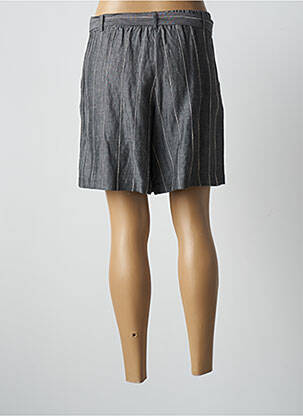 Short fermeture zippée sous rabat boutonné taille normale gris LAUREN VIDAL femme