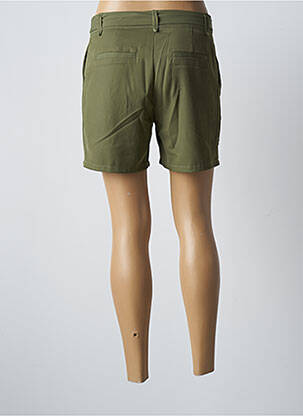 Short fermeture zippée sous rabat avec crochet taille normale vert ROSE femme
