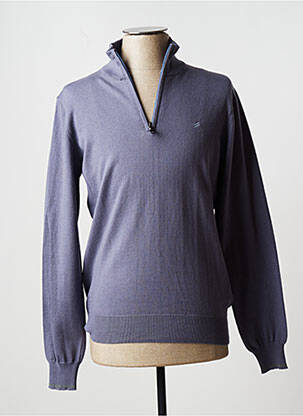Pull stretch manches longues gris DANIEL HECHTER homme