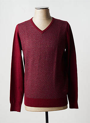 Pull rouge DANIEL HECHTER pour homme