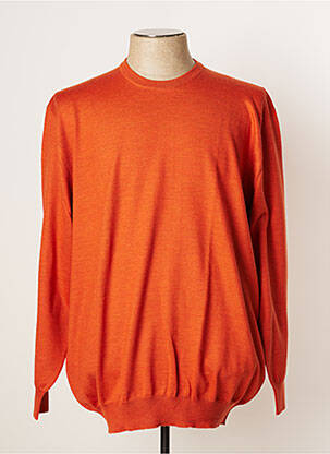 Pull stretch manches longues orange VIADESTE homme