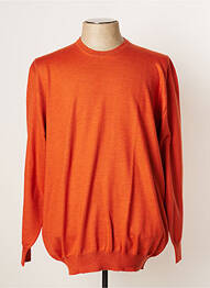 Pull stretch manches longues orange VIADESTE homme