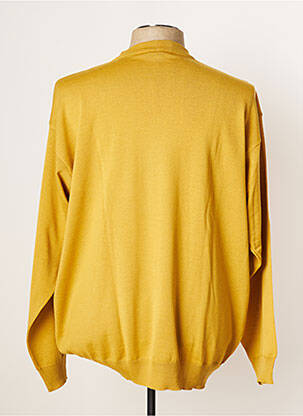 Pull stretch manches longues jaune ENZO LORENZO homme