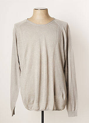 Pull stretch manches longues gris HECHTER STUDIO homme