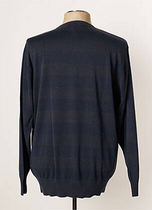 Pull stretch manches longues bleu GREYES homme