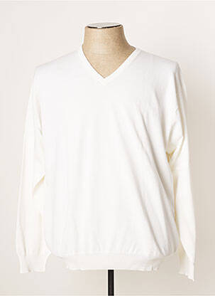 Pull blanc HECHTER STUDIO pour homme