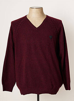 Pull rouge DANIEL HECHTER pour homme