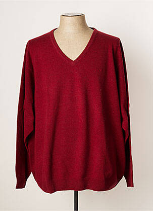 Pull rouge WOLSEY pour homme