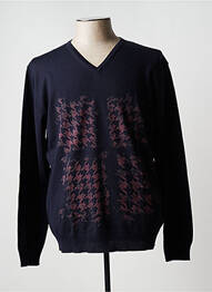 Pull col v manches longues bleu DIGEL homme