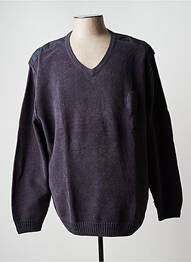 Pull col v manches longues bleu ALLSIZE homme