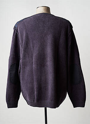 Pull col v manches longues bleu ALLSIZE homme