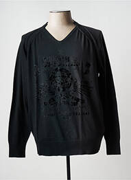 Pull col v manches longues gris REPLIKA homme