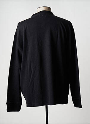 Pull col v manches longues noir DUKE homme