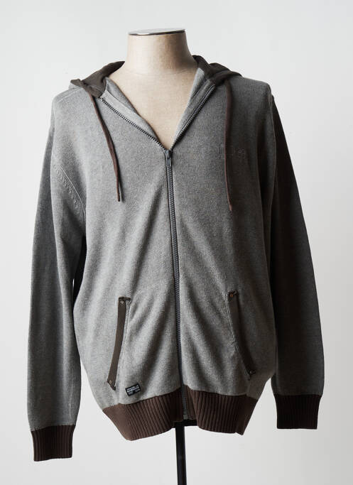 Veste casual resserrée sur le bas gris REPLIKA homme