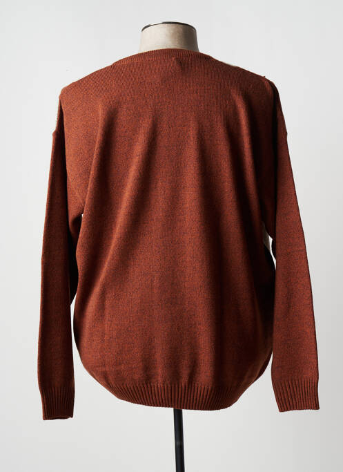 Gilet manches longues marron FISCHER pour homme