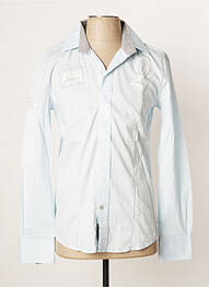 Chemise manches longues manches longues bleu VESTIAIRES PRINCIPAUTE CANNOISE homme