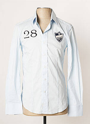 Chemise manches longues manches longues bleu VESTIAIRES PRINCIPAUTE CANNOISE homme