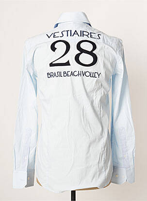 Chemise manches longues manches longues bleu VESTIAIRES PRINCIPAUTE CANNOISE homme