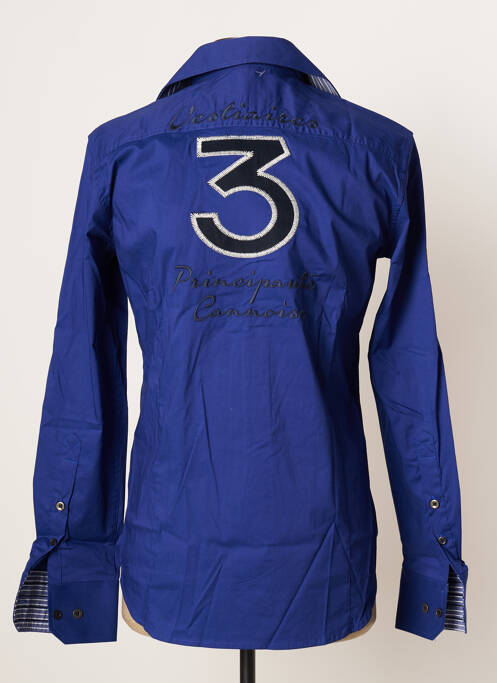 Chemise manches longues bleu VESTIAIRES PRINCIPAUTE CANNOISE pour homme