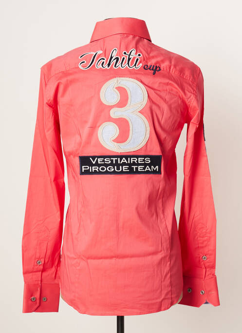 Chemise manches longues orange VESTIAIRES PRINCIPAUTE CANNOISE pour homme