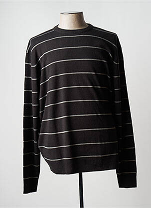 Pull stretch manches longues gris DUKE homme
