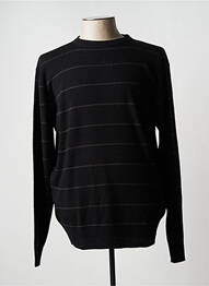 Pull stretch manches longues noir DUKE homme