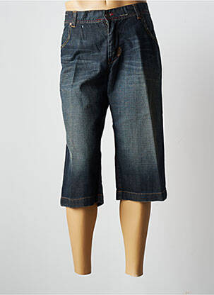 Pantacourt coupe droite taille normale bleu PRE END homme
