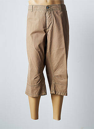 Pantacourt empiècements taille normale marron HATTRIC homme