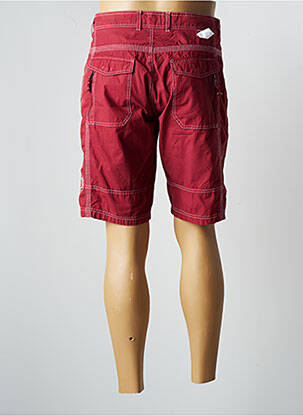 Bermuda coupe droite taille normale rouge PRE END homme